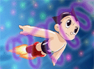 Astroboy volando 