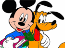Mickey Mouse y Pluto 