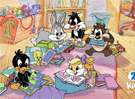Baby Looney Tunes leyendo 