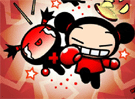 Pucca golpeando a Garu 