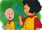 Caillou y Sara 