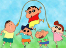 Shin Chan y Amigos en el Parque