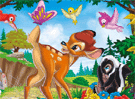 Bambi y las flores