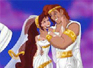 Megara und ihrem Hochzeitstag